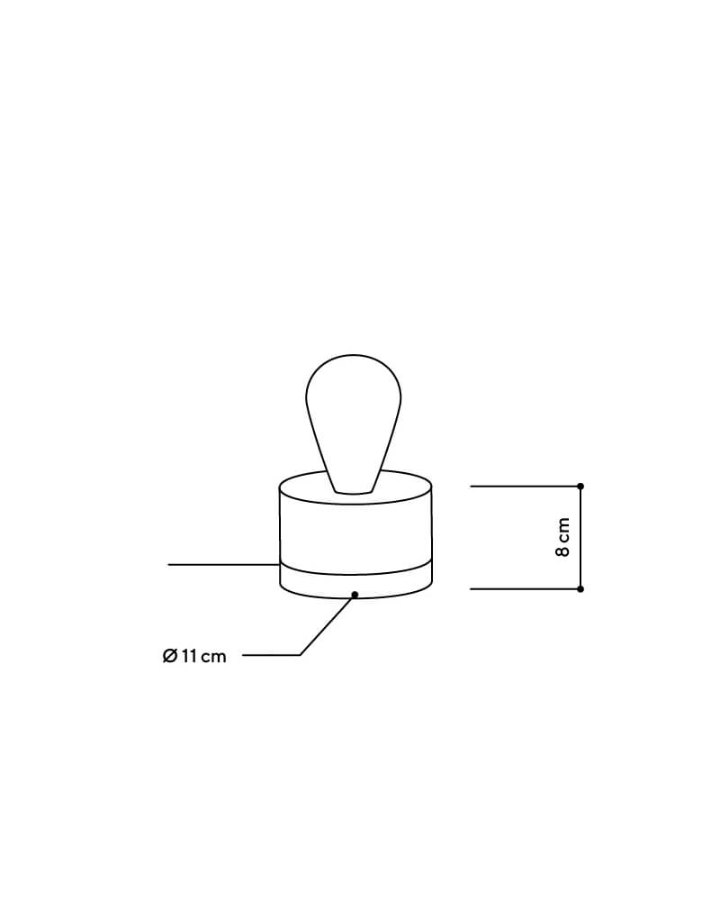 Tischleuchte Eiche Natur