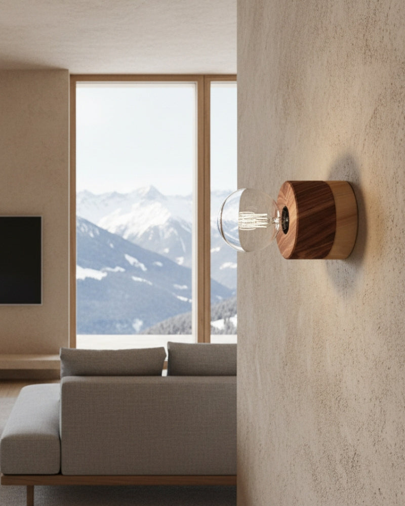 Wandleuchte Holz