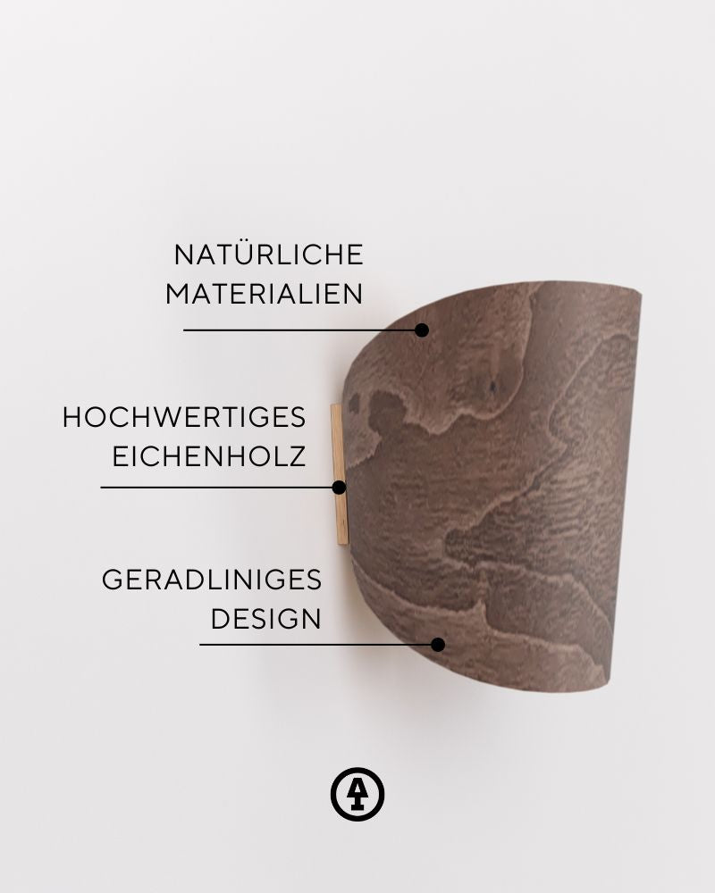 Wandleuchte zylindrisch Almheu