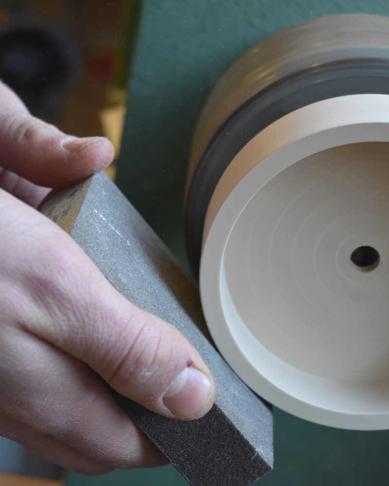 Deckenleuchte Zirbe Zartrosa