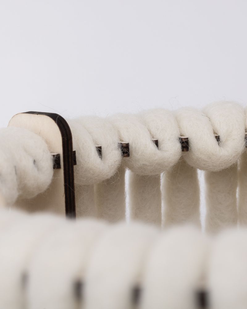 Bodenleuchte Tischleuchte aus Wolle Zylinder