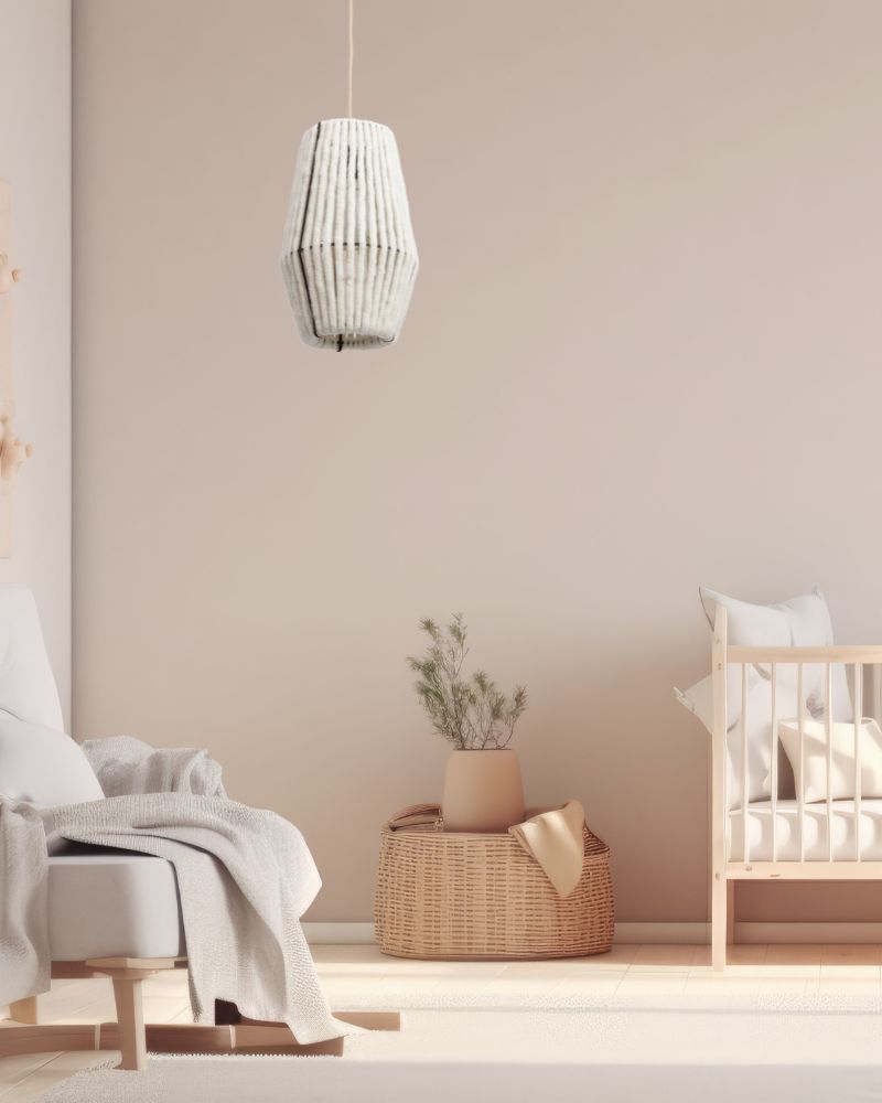 Pendelleuchte aus Wolle Konus