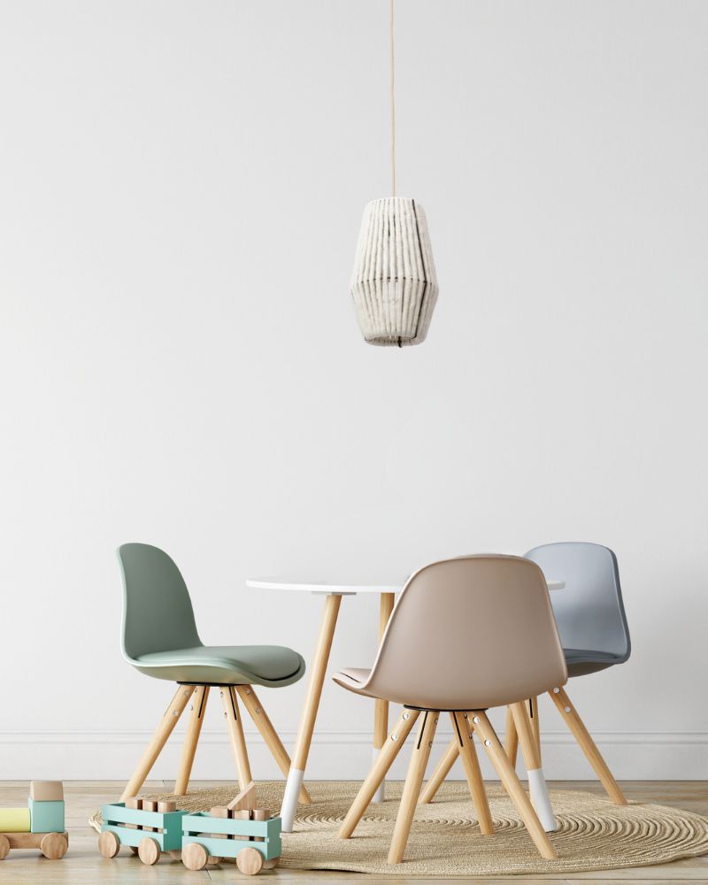 Pendelleuchte aus Wolle Konus