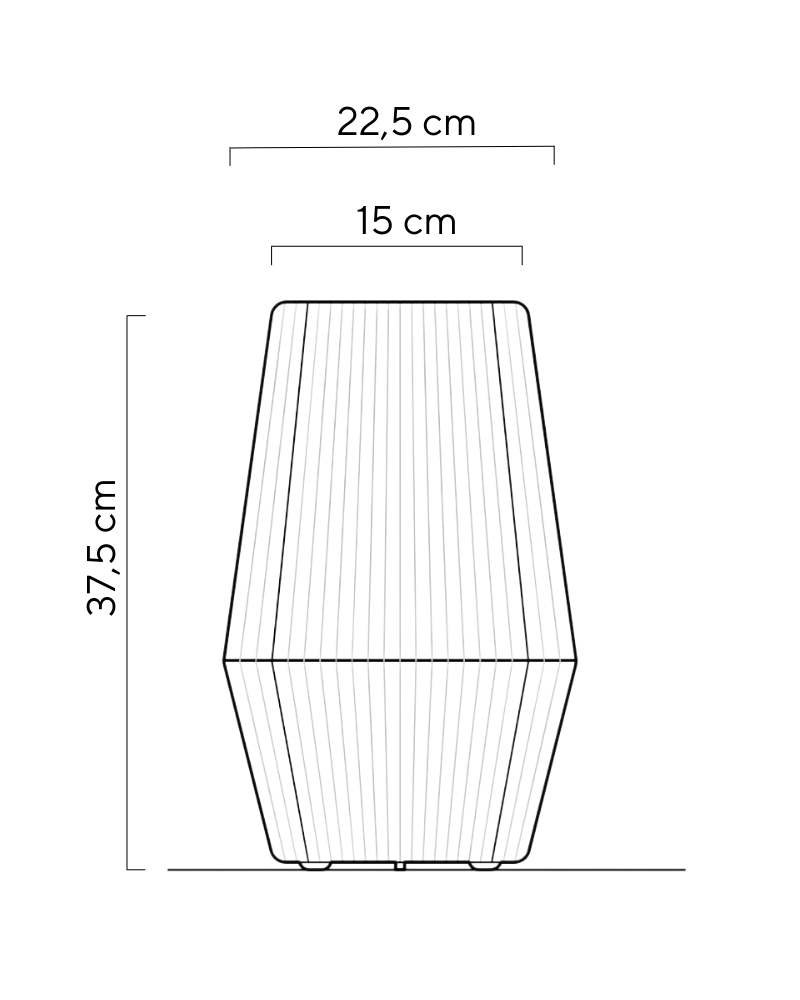 Tischleuchte aus Wolle Konus