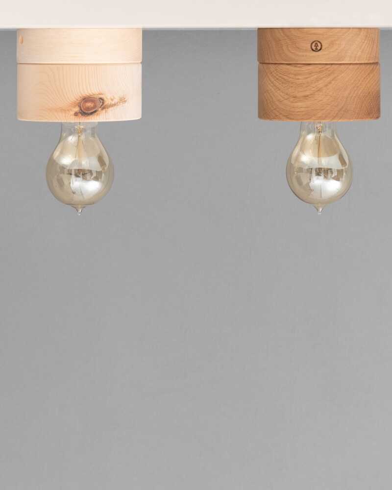 Deckenleuchte Zirbe Zartrosa