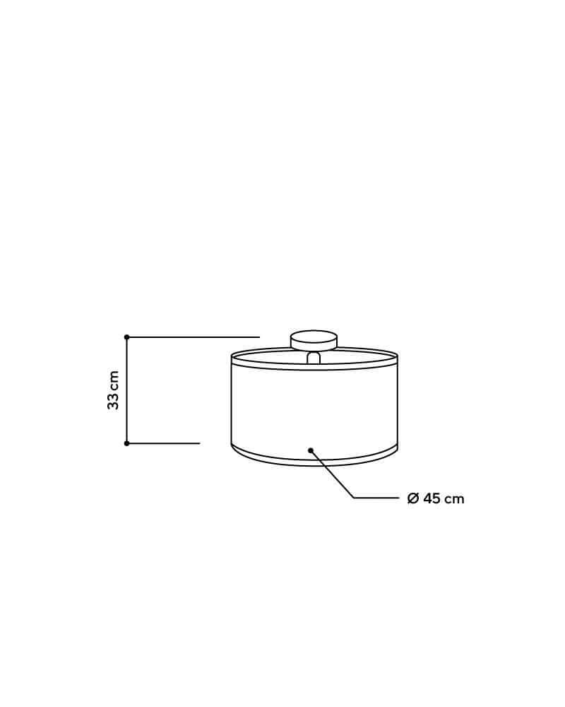 Deckenleuchte Eiche Heu 45 cm