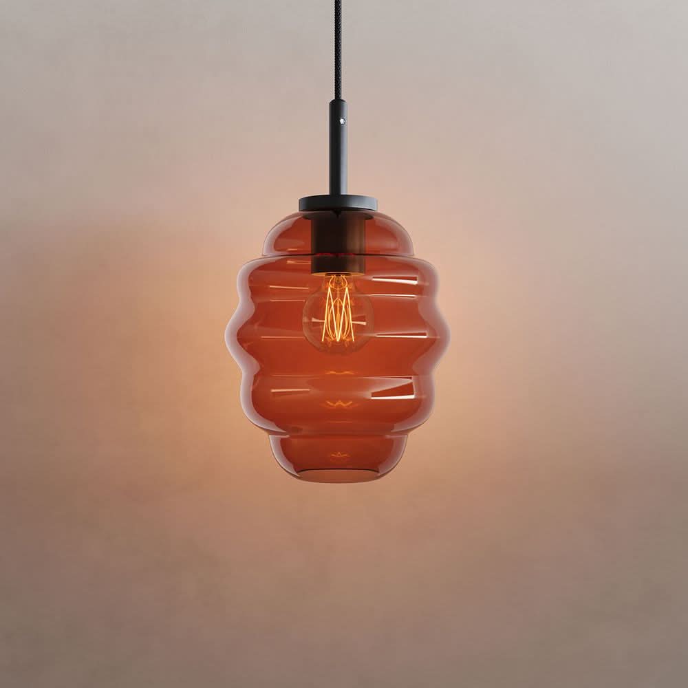 Echos Glas-Pendelleuchte Aufhängung 150cm