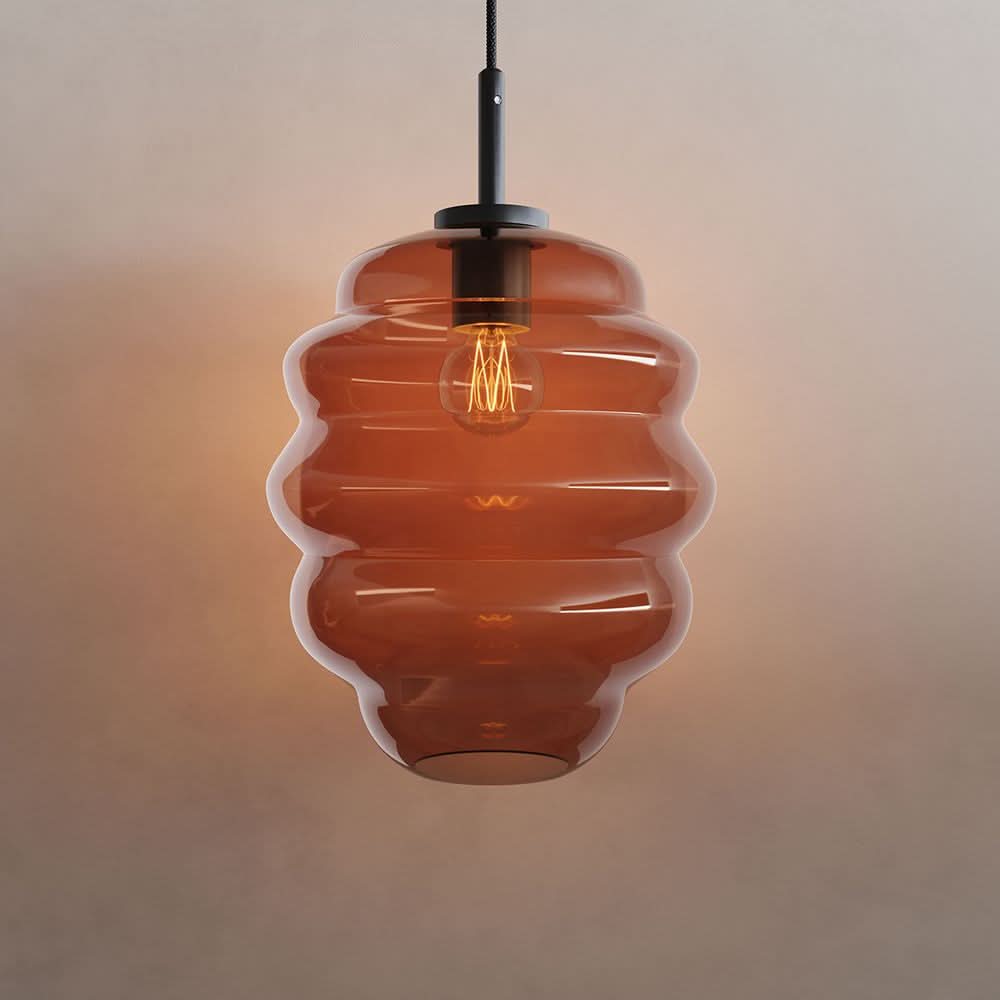Echos Glas-Pendelleuchte Aufhängung 150cm