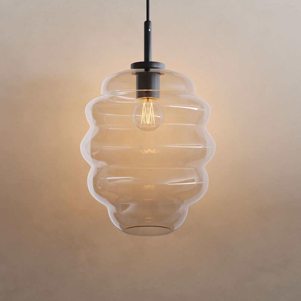Echos Glas-Pendelleuchte Aufhängung 150cm