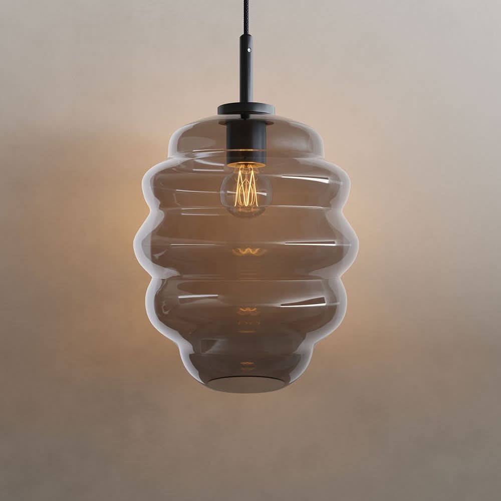 Echos Glas-Pendelleuchte Aufhängung 150cm