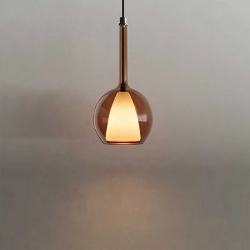 Belluna Glas-Pendelleuchte 150 cm Textilkabel