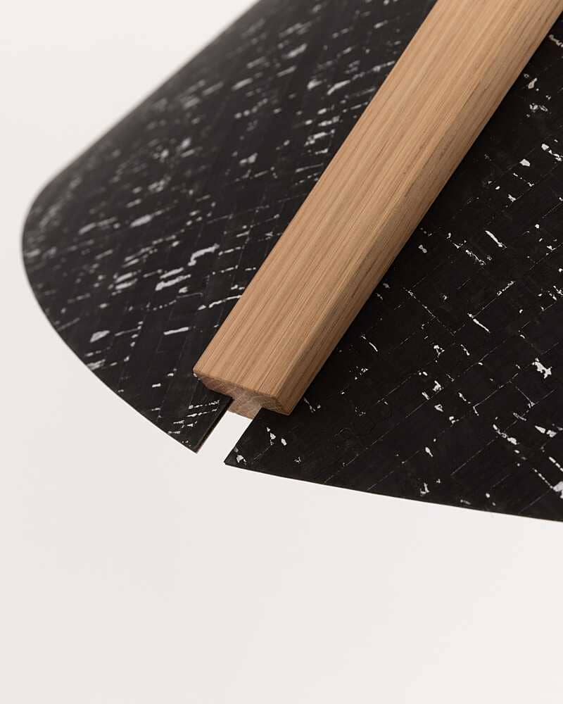 Hängeleuchte konisch Ananasfasern Pinatex