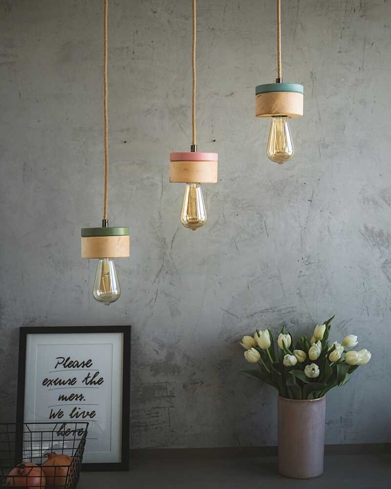 Hängeleuchte Zirbe Natur