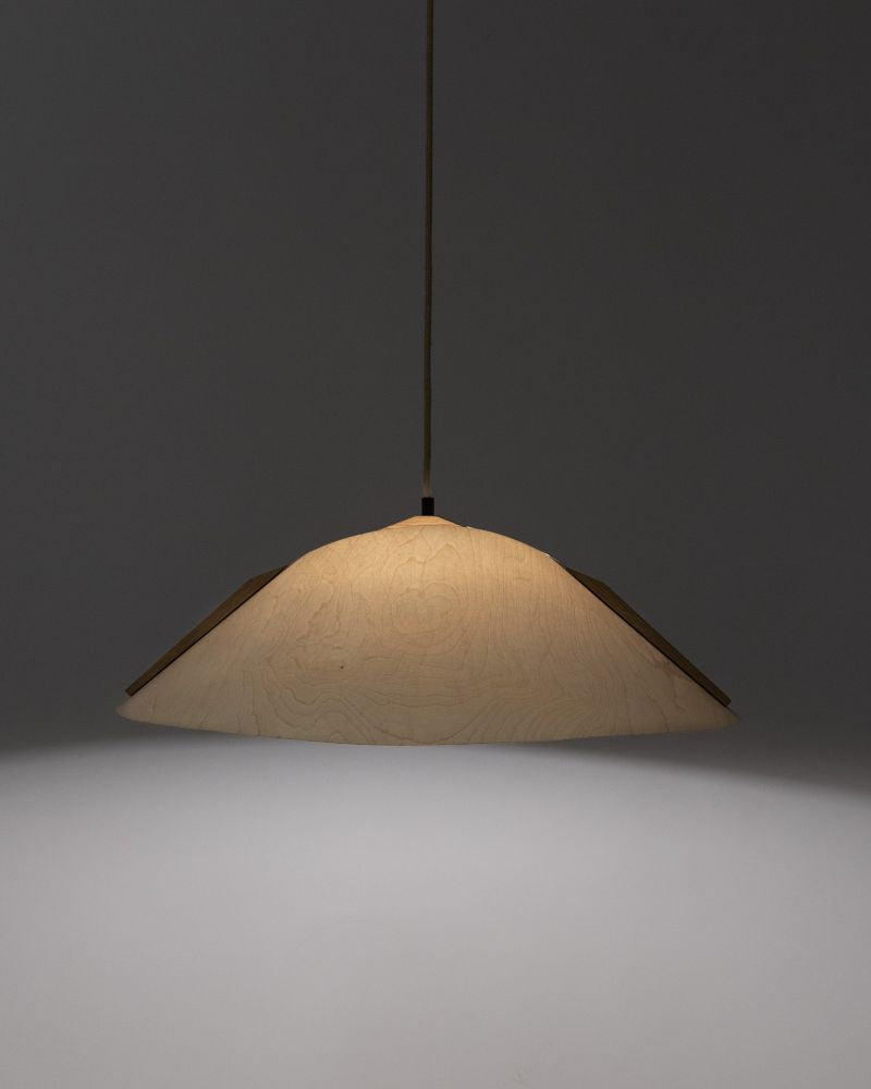 Hängeleuchte konisch Ananasfasern Pinatex