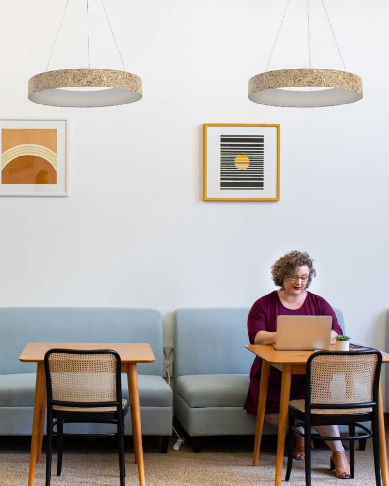 LED Hängeleuchte aus Almheu 120 cm