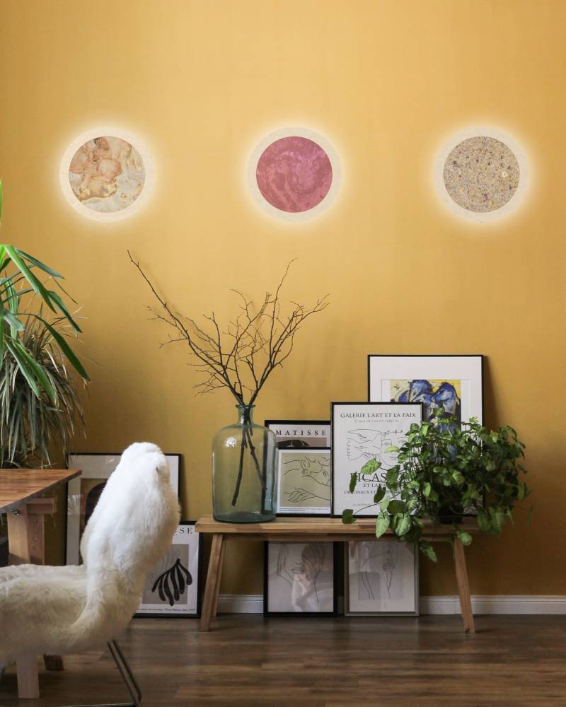 LED Wandleuchte Stein Fallen Leaves