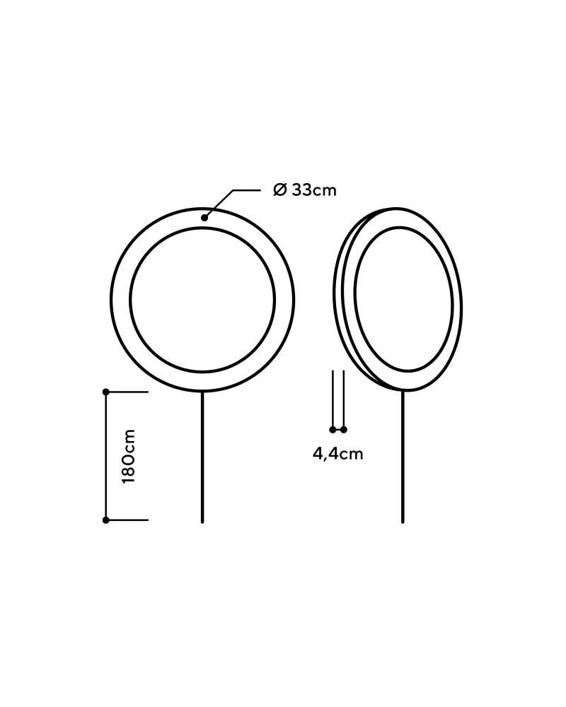 LED Wandleuchte Stein Terra Rosso mit Kabel