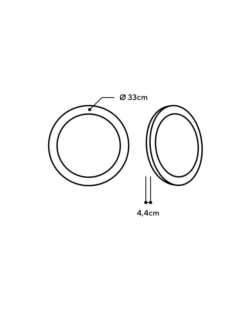 LED Wandleuchte Stein Terra Rosso