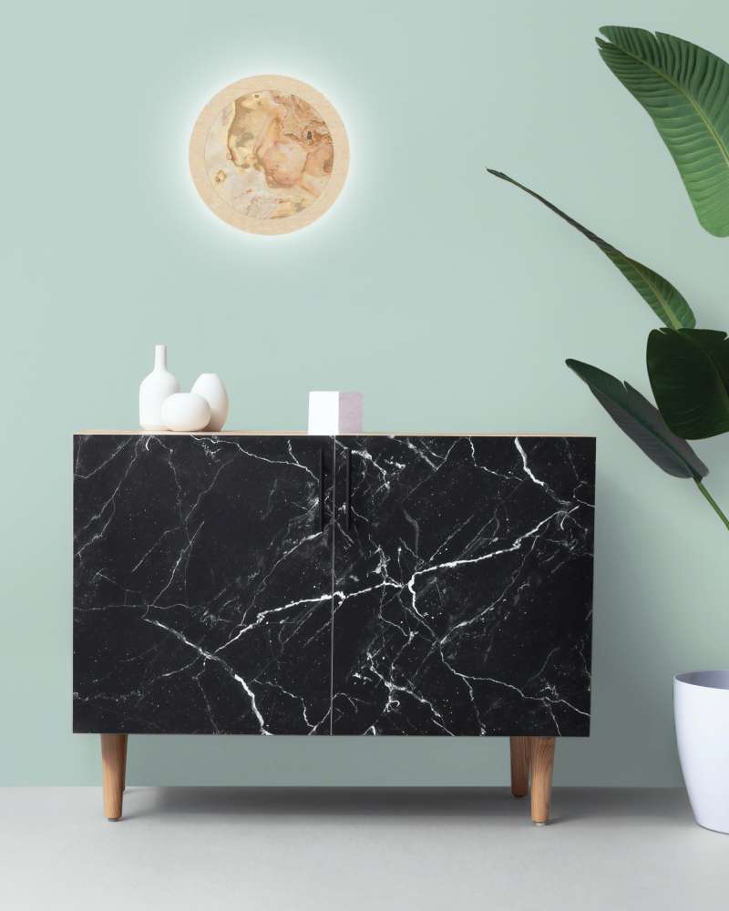 LED Wandleuchte Stein Fallen Leaves