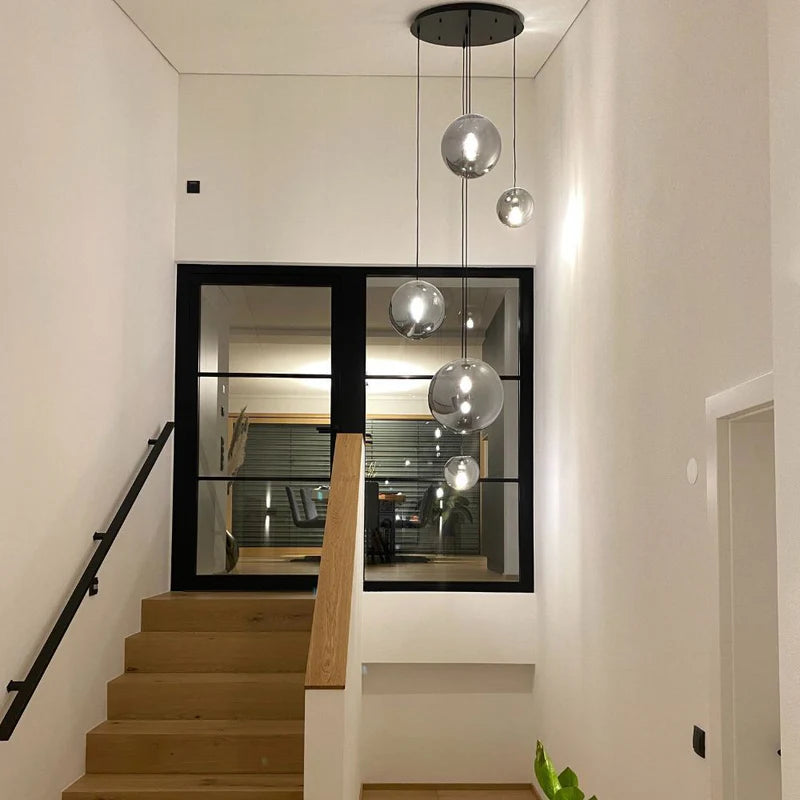 Orb Glaskugel Pendelleuchte 150 cm