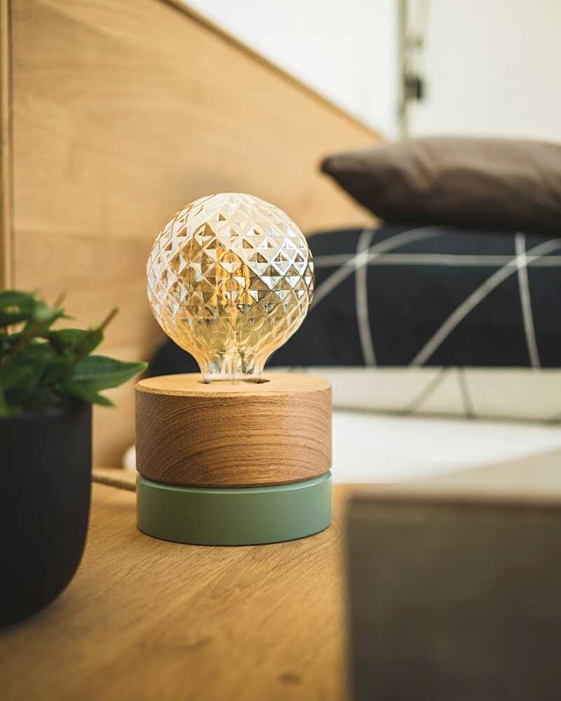 Tischleuchte Eiche Natur