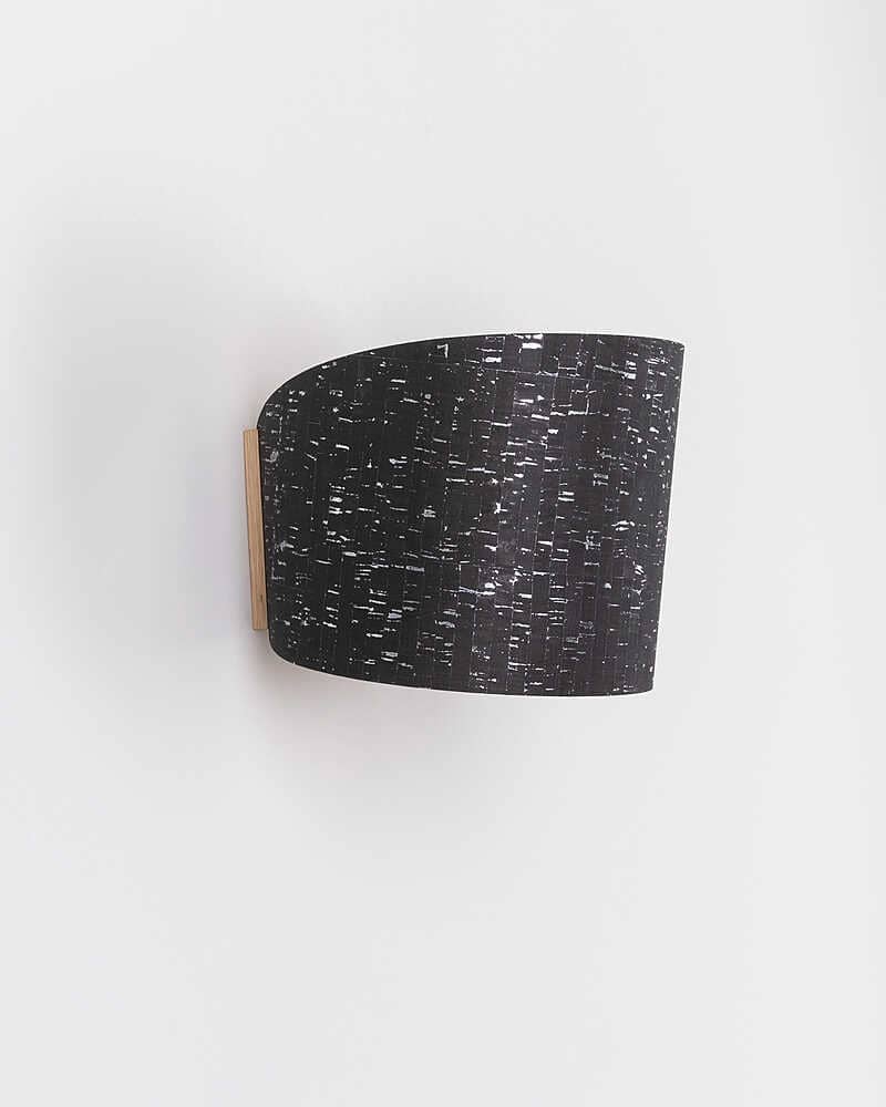 Wandleuchte Holz zylindrisch