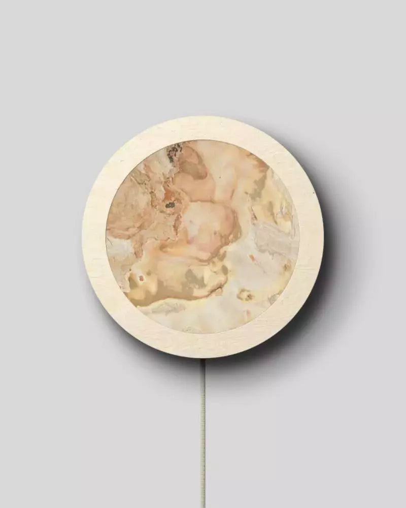 LED Wandleuchte Stein Fallen Leaves mit Kabel