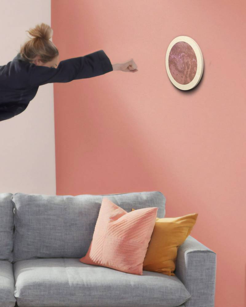 LED Wandleuchte Stein Terra Rosso