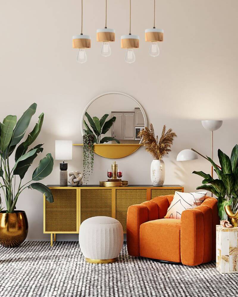 Hängeleuchte Zirbe Natur