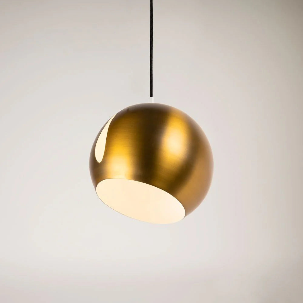 Ball Metall Pendelleuchte mit drehbarem Schirm