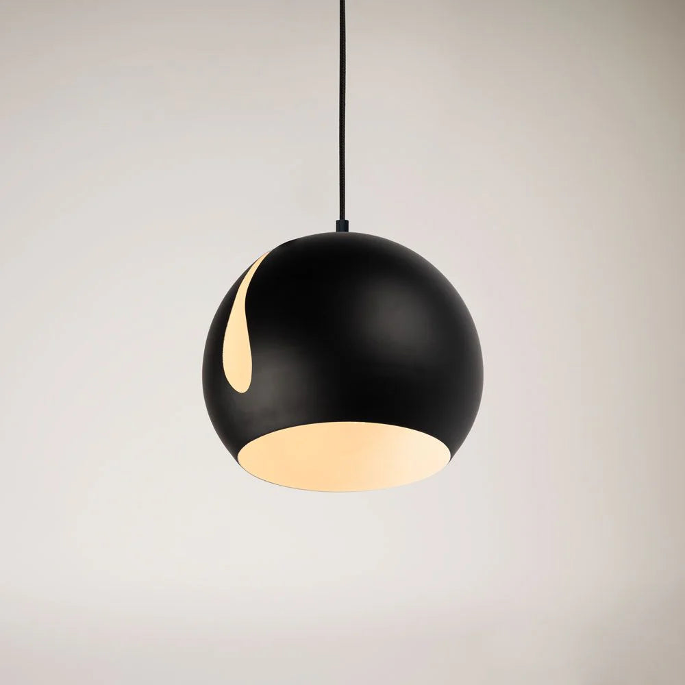 Ball Metall Pendelleuchte mit drehbarem Schirm