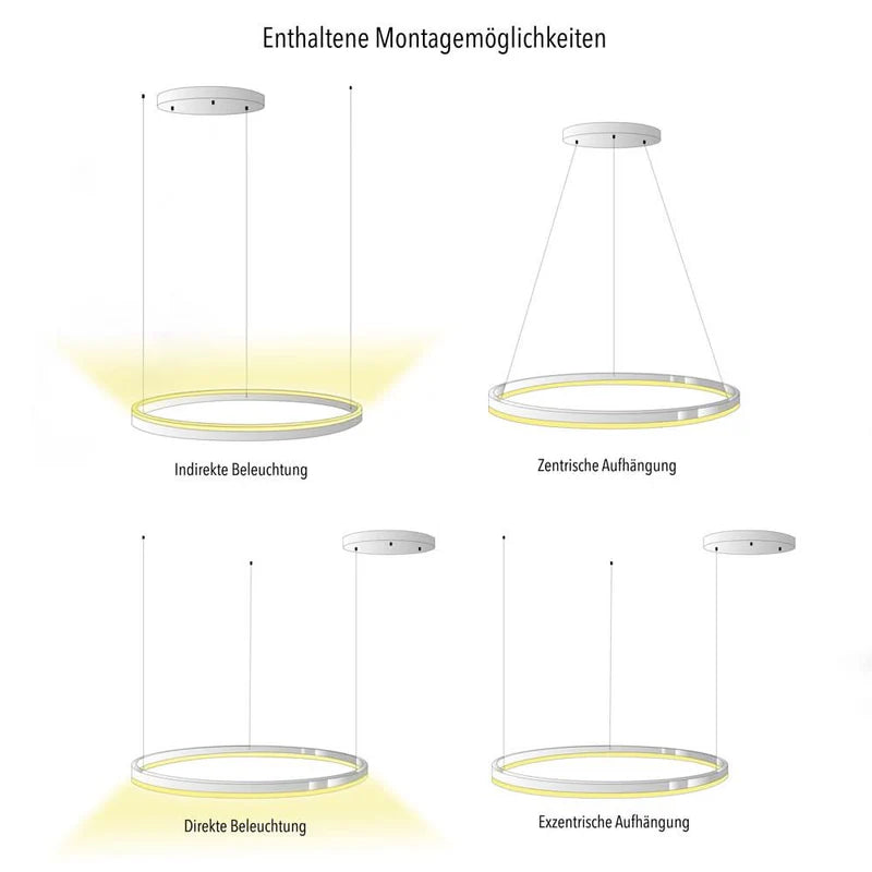 LED Ring Pendelleuchte Ø 40cm