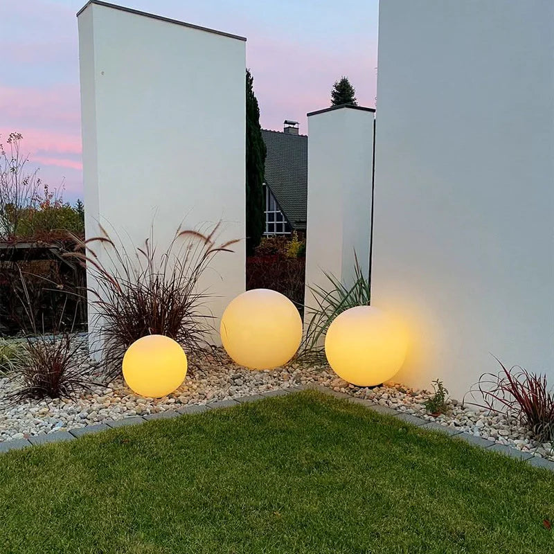Globe pro langlebige Garten Aussenkugel Weiss