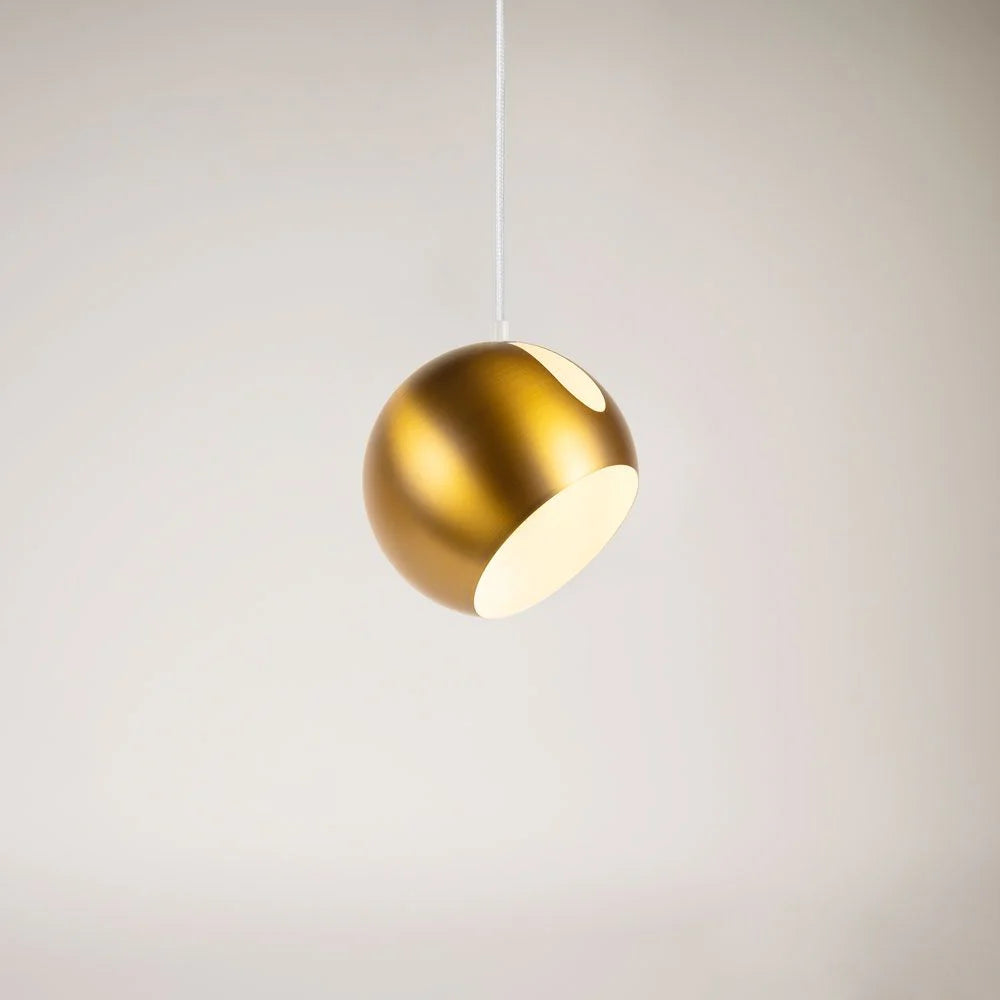 Ball Metall Pendelleuchte mit drehbarem Schirm