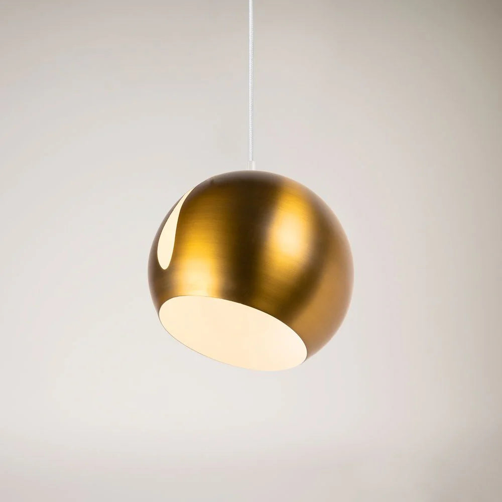 Ball Metall Pendelleuchte mit drehbarem Schirm
