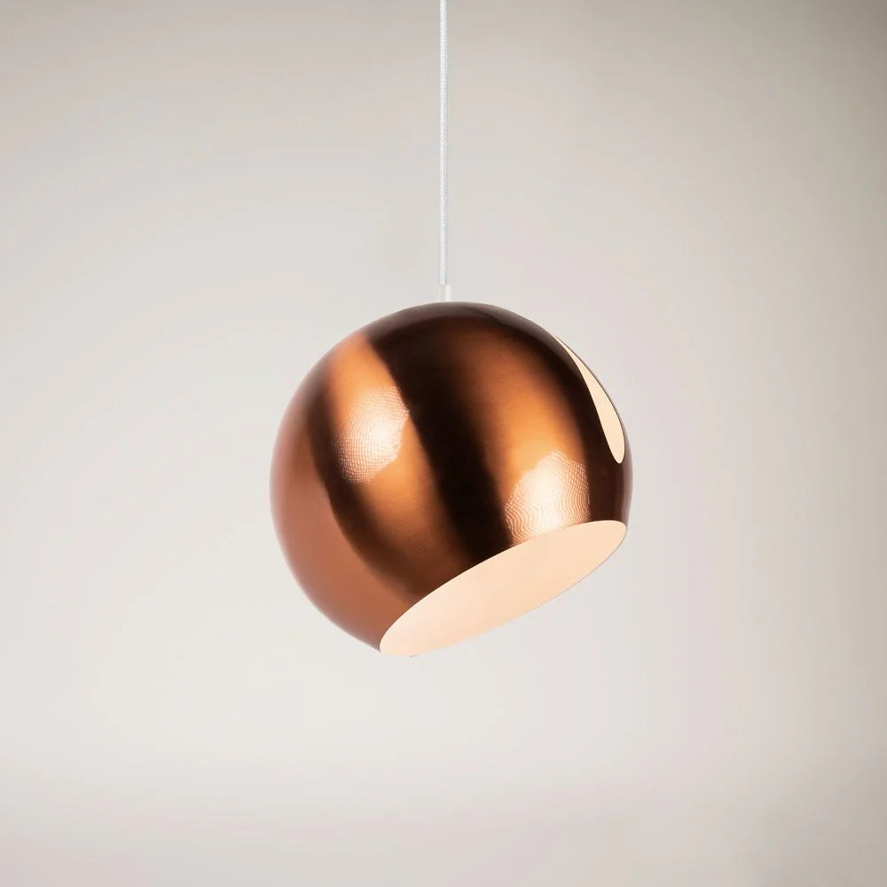 Ball Metall Pendelleuchte mit drehbarem Schirm