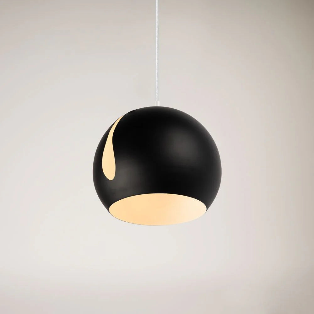 Ball Metall Pendelleuchte mit drehbarem Schirm