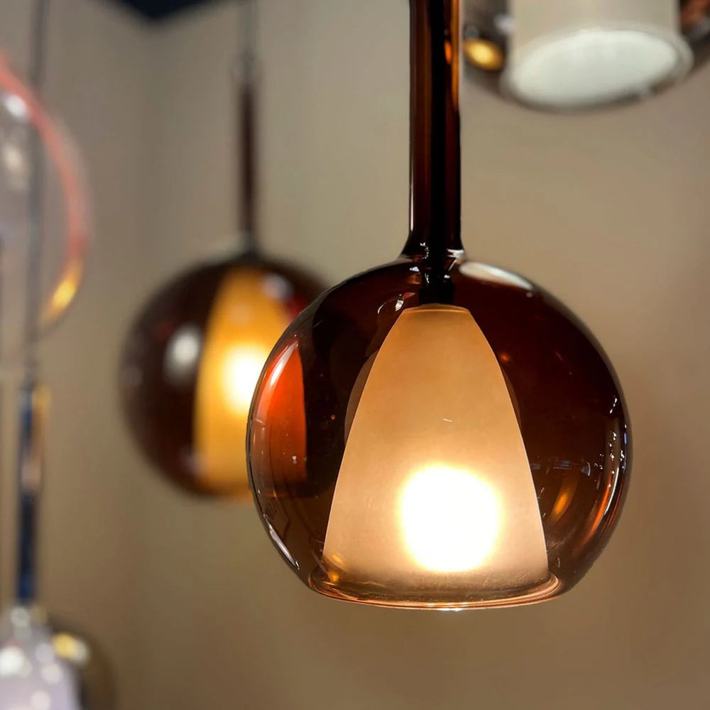Belluna Cluster Glas-Pendelleuchte 3-flammig