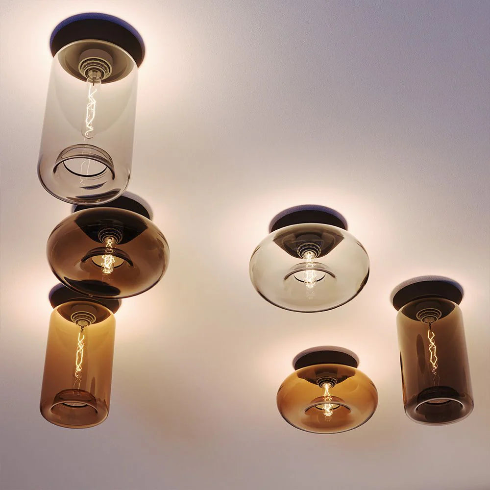 Cruet Glas Wand- und Deckenleuchte Up & Low