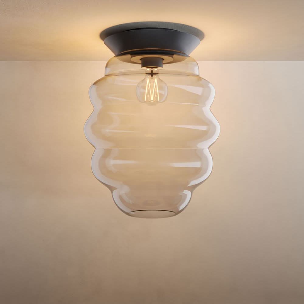 Echos Glas-Deckenleuchte E27
