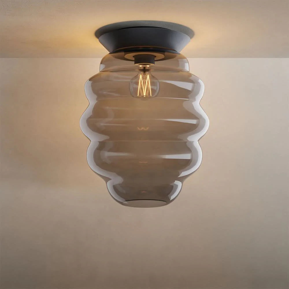 Echos Glas-Deckenleuchte E27
