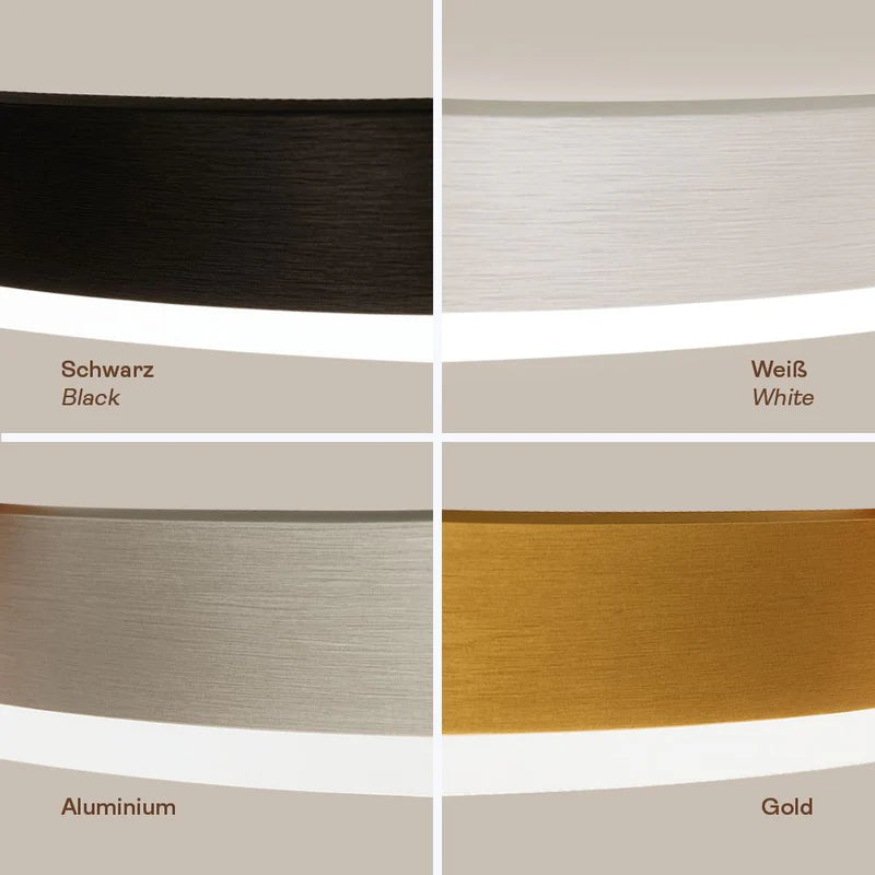 LED Ring Wandlampe & Deckenleuchte Dimmbar modern rund