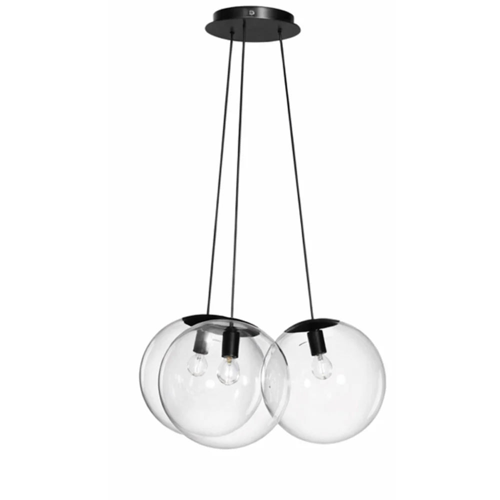 Orb Cluster Glas-Pendelleuchte 3-flammig 3x20cm