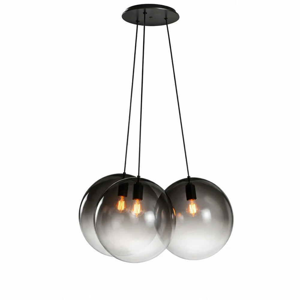 Orb Cluster Glas-Pendelleuchte 3-flammig 3x20cm
