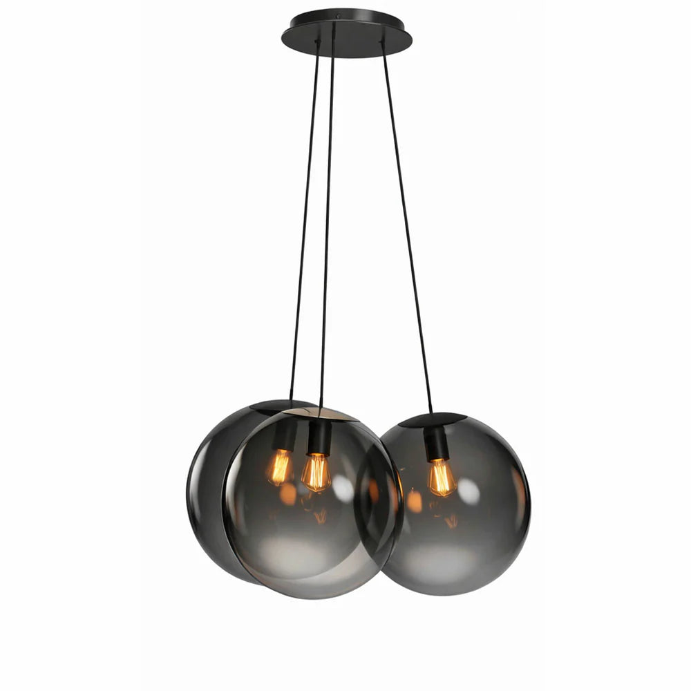 Orb Cluster Glas-Pendelleuchte 3-flammig 3x20cm