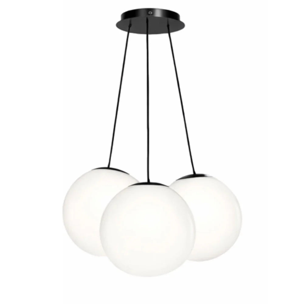 Orb Cluster Glas-Pendelleuchte 3-flammig 3x20cm
