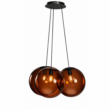 Orb Cluster Glas-Pendelleuchte 3-flammig 3x20cm