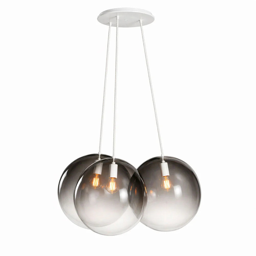 Orb Cluster Glas-Pendelleuchte 3-flammig 3x20cm