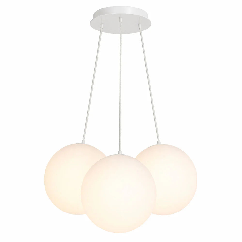 Orb Cluster Glas-Pendelleuchte 3-flammig 3x20cm