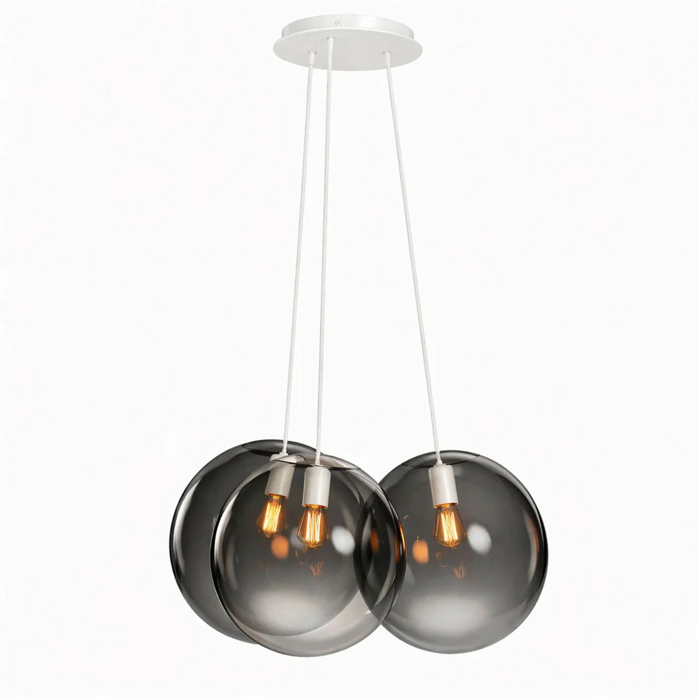 Orb Cluster Glas-Pendelleuchte 3-flammig 3x20cm